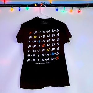 FRIENDS logo black T-shirt.